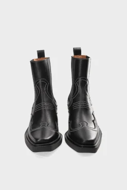 COPENHAGEN STUDIOS Westernstiefel-Cph232 Leather Schwarz