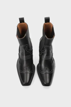 COPENHAGEN STUDIOS Westernstiefel-Cph232 Leather Schwarz