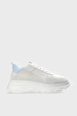 COPENHAGEN STUDIOS Sneaker-Cph40 Leather Mix Off White/Light Blue