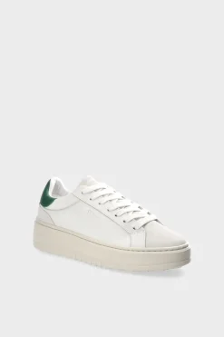 COPENHAGEN STUDIOS Sneaker-Cph72 Leather Mix Weis Grun
