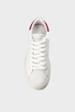 COPENHAGEN STUDIOS Sneaker-Cph72 Leather Mix Weis Rot