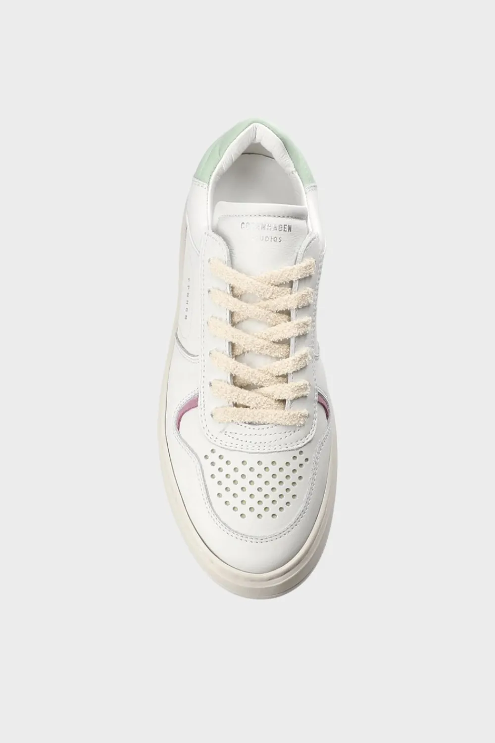 COPENHAGEN STUDIOS Sneaker-Cph76 Leather Mix Weis/Mint