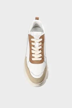 COPENHAGEN STUDIOS Sneaker-Cph40 Leather Mix Gebrochenes Weis/Nuss