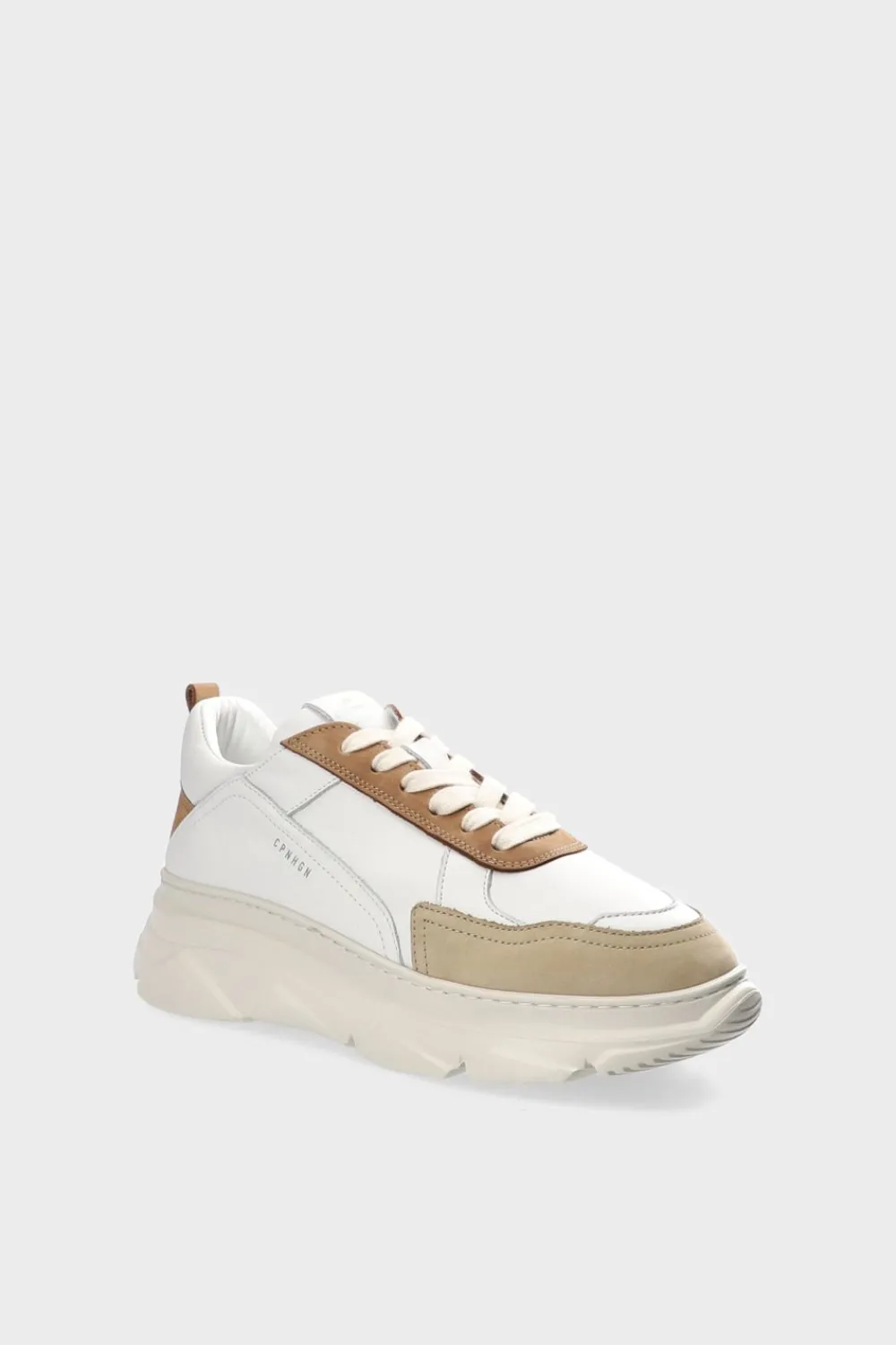 COPENHAGEN STUDIOS Sneaker-Cph40 Leather Mix Gebrochenes Weis/Nuss