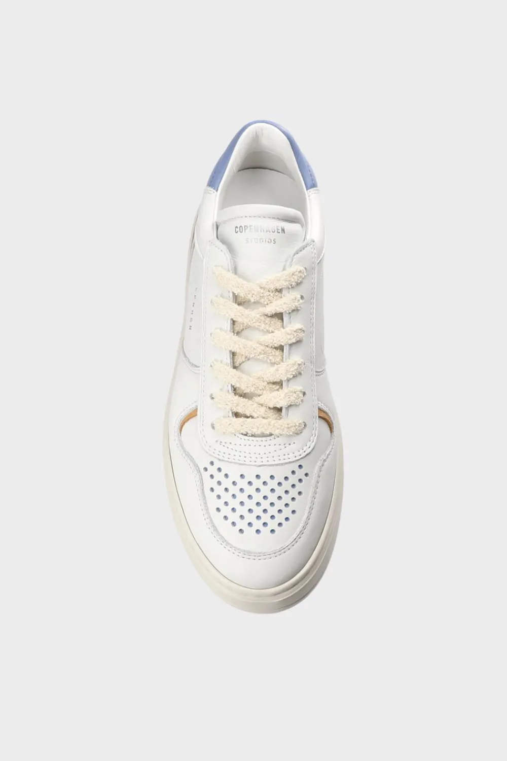 COPENHAGEN STUDIOS Sneaker-Cph76 Leather Mix Weis/Hellblau