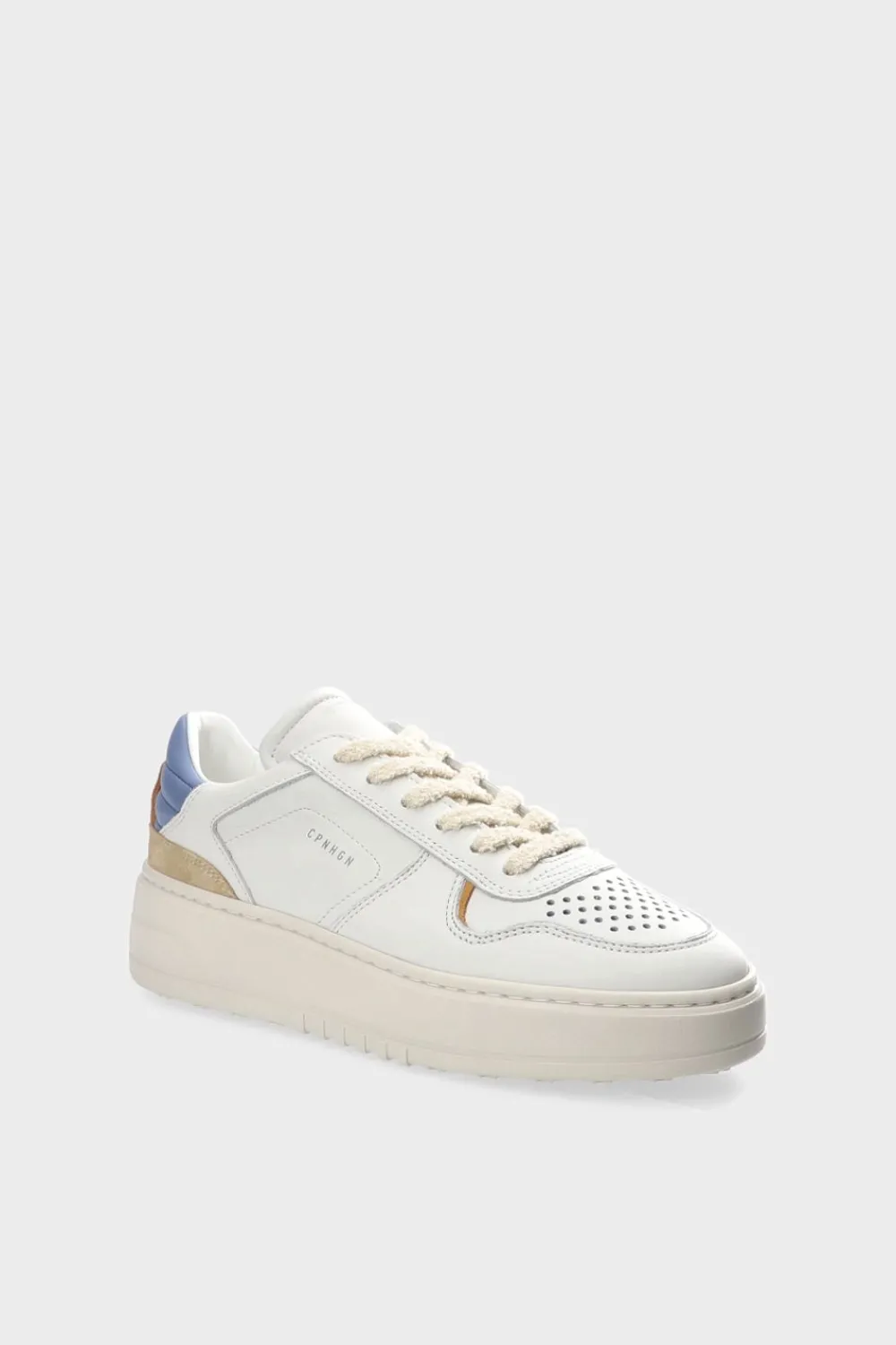 COPENHAGEN STUDIOS Sneaker-Cph76 Leather Mix Weis/Hellblau