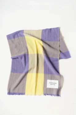 COPENHAGEN STUDIOS Schals-Cph Shawl 7 Cotton Mix Lavendel/Gelb