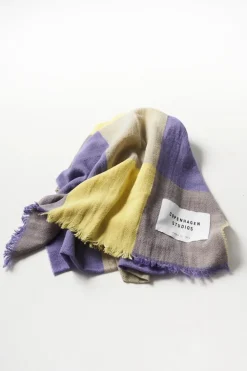 COPENHAGEN STUDIOS Schals-Cph Shawl 7 Cotton Mix Lavendel/Gelb