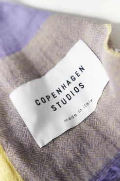 COPENHAGEN STUDIOS Schals-Cph Shawl 7 Cotton Mix Lavendel/Gelb