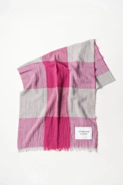 COPENHAGEN STUDIOS Schals-Cph Shawl 7 Cotton Mix Light Grey/Rose