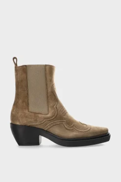 COPENHAGEN STUDIOS Westernstiefel-Cph232 Suede Taupe
