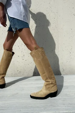 COPENHAGEN STUDIOS Westernstiefel-Cph286 Suede Sand