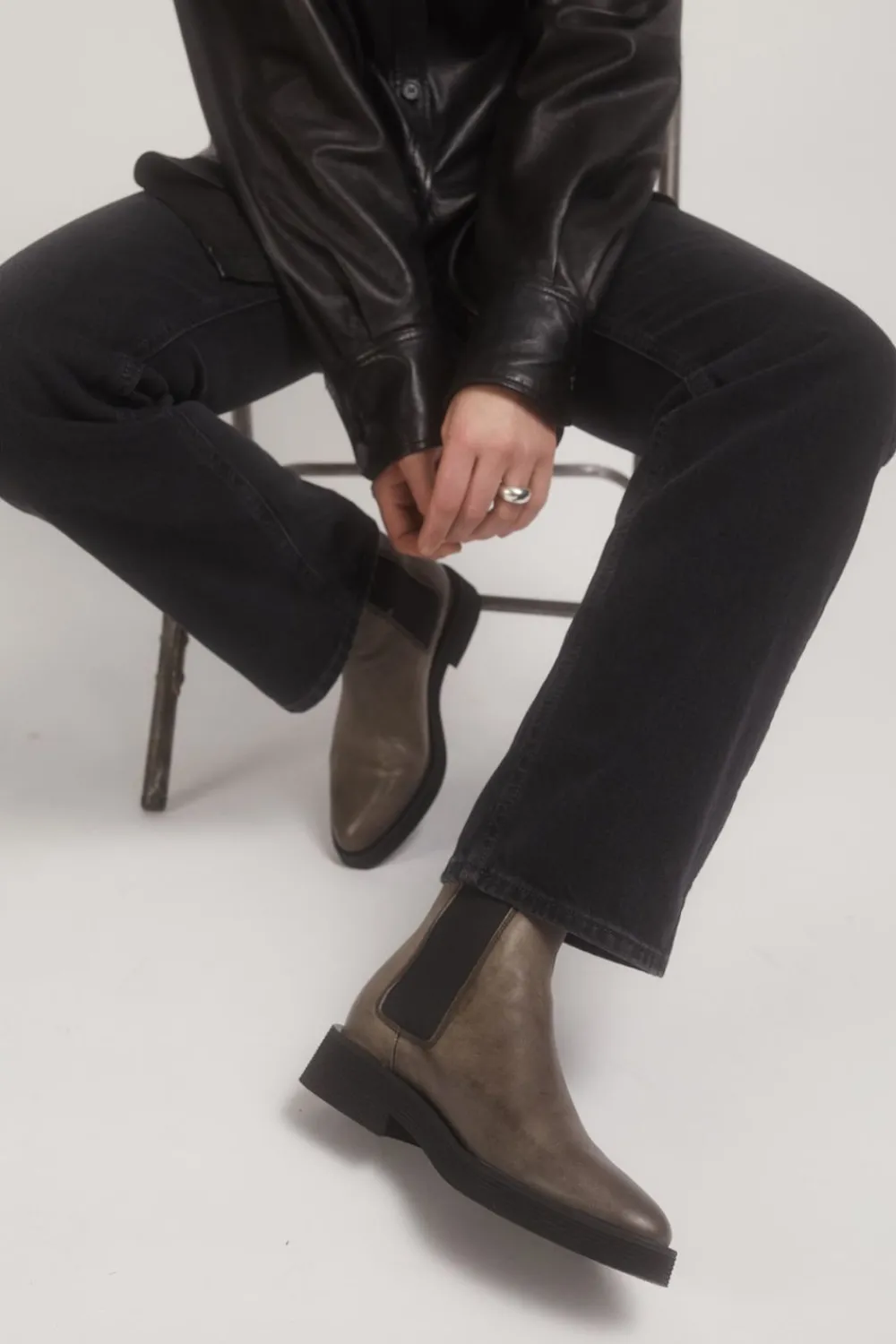COPENHAGEN STUDIOS Stiefel-Cph662 Used Vitello Grey