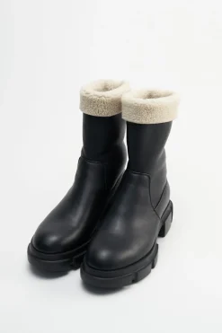 COPENHAGEN STUDIOS Stiefel-Cph668 Vegan Teddy Nappa Schwarz