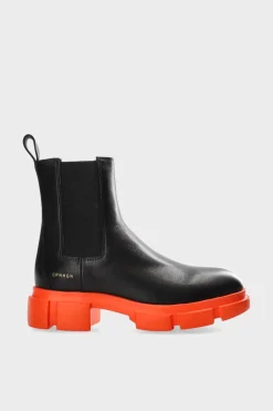 COPENHAGEN STUDIOS Stiefel-Cph570 Vitello Schwarz/Orange