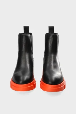 COPENHAGEN STUDIOS Stiefel-Cph570 Vitello Schwarz/Orange