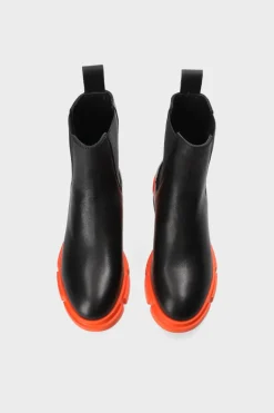 COPENHAGEN STUDIOS Stiefel-Cph570 Vitello Schwarz/Orange