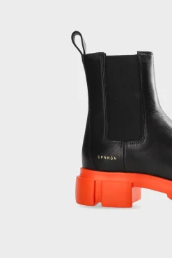 COPENHAGEN STUDIOS Stiefel-Cph570 Vitello Schwarz/Orange