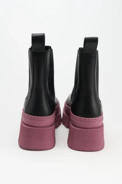 COPENHAGEN STUDIOS Stiefel-Cph686 Vitello Schwarz/Fuchsia
