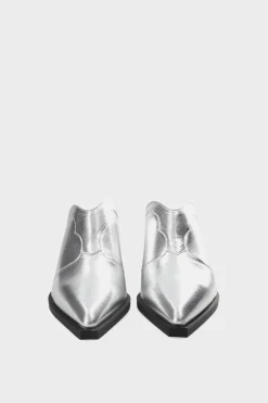 COPENHAGEN STUDIOS Pantoletten-Cph246 Vitello Silber