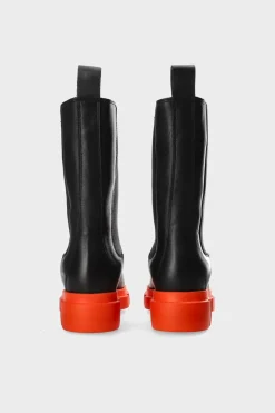 COPENHAGEN STUDIOS Stiefel-Cph500 Vitello Schwarz/Orange