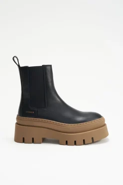 COPENHAGEN STUDIOS Stiefel-Cph686 Vitello Schwarzer Stein
