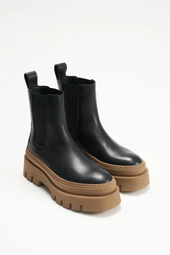 COPENHAGEN STUDIOS Stiefel-Cph686 Vitello Schwarzer Stein