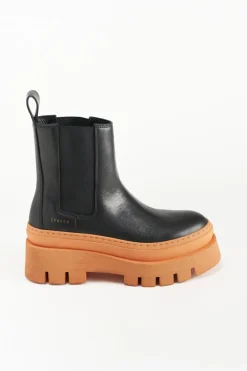 COPENHAGEN STUDIOS Stiefel-Cph686 Vitello Schwarz/Orange
