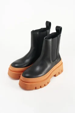 COPENHAGEN STUDIOS Stiefel-Cph686 Vitello Schwarz/Orange