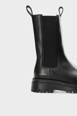 COPENHAGEN STUDIOS Stiefel-Cph1000 Vitello Schwarz/Schwarz Matt