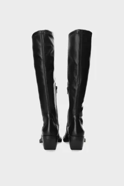 COPENHAGEN STUDIOS Westernstiefel-Cph285 Vitello/Vegan Stretch Schwarz