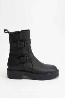 COPENHAGEN STUDIOS Stiefel-Cph641 Washed Vitello Schwarz