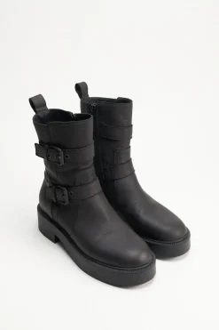 COPENHAGEN STUDIOS Stiefel-Cph641 Washed Vitello Schwarz