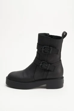 COPENHAGEN STUDIOS Stiefel-Cph641 Washed Vitello Schwarz
