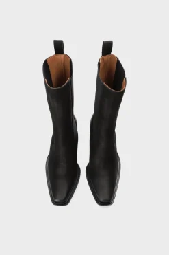 COPENHAGEN STUDIOS Westernstiefel-Cph282 Waxed Nabuc Schwarz