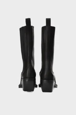 COPENHAGEN STUDIOS Westernstiefel-Cph282 Waxed Nabuc Schwarz