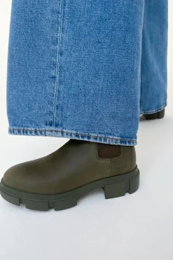 COPENHAGEN STUDIOS Stiefel-Cph570 Waxed Nabuc Khaki