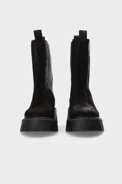 COPENHAGEN STUDIOS Stiefel-Cph139 Waxed Suede Schwarz