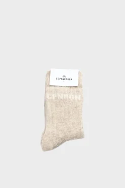 COPENHAGEN STUDIOS Socken-Cph Wool Socks 1 Wool Mix Hell Beige