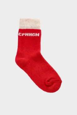 COPENHAGEN STUDIOS Socken-Cph Wool Socks 2 Wool Mix Rot
