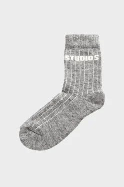 COPENHAGEN STUDIOS Socken-Cph Wool Socks 1 Wool Mix Light Grey
