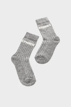 COPENHAGEN STUDIOS Socken-Cph Wool Socks 1 Wool Mix Light Grey
