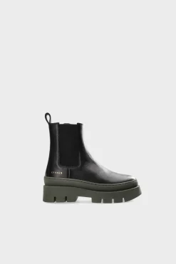 COPENHAGEN STUDIOS Stiefel-Cph686K Vitello Schwarz Grun